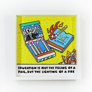 立体額 （300mm×300mm）Acrylic Painting