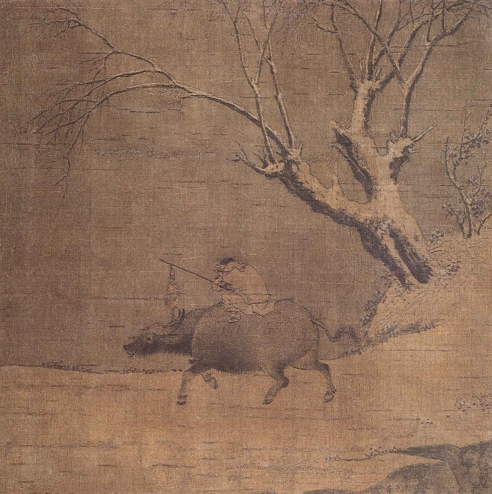 国宝「雪中帰牧図」李迪筆(大和文華館蔵)