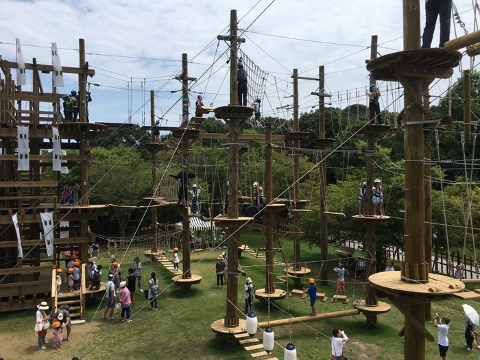 ▲アスレチック「アッパレ!戦国大冒険!」