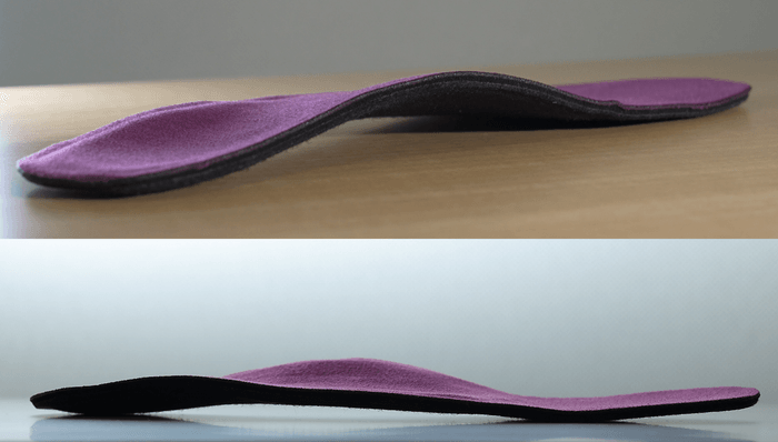 HBLインソール 横から見たところ