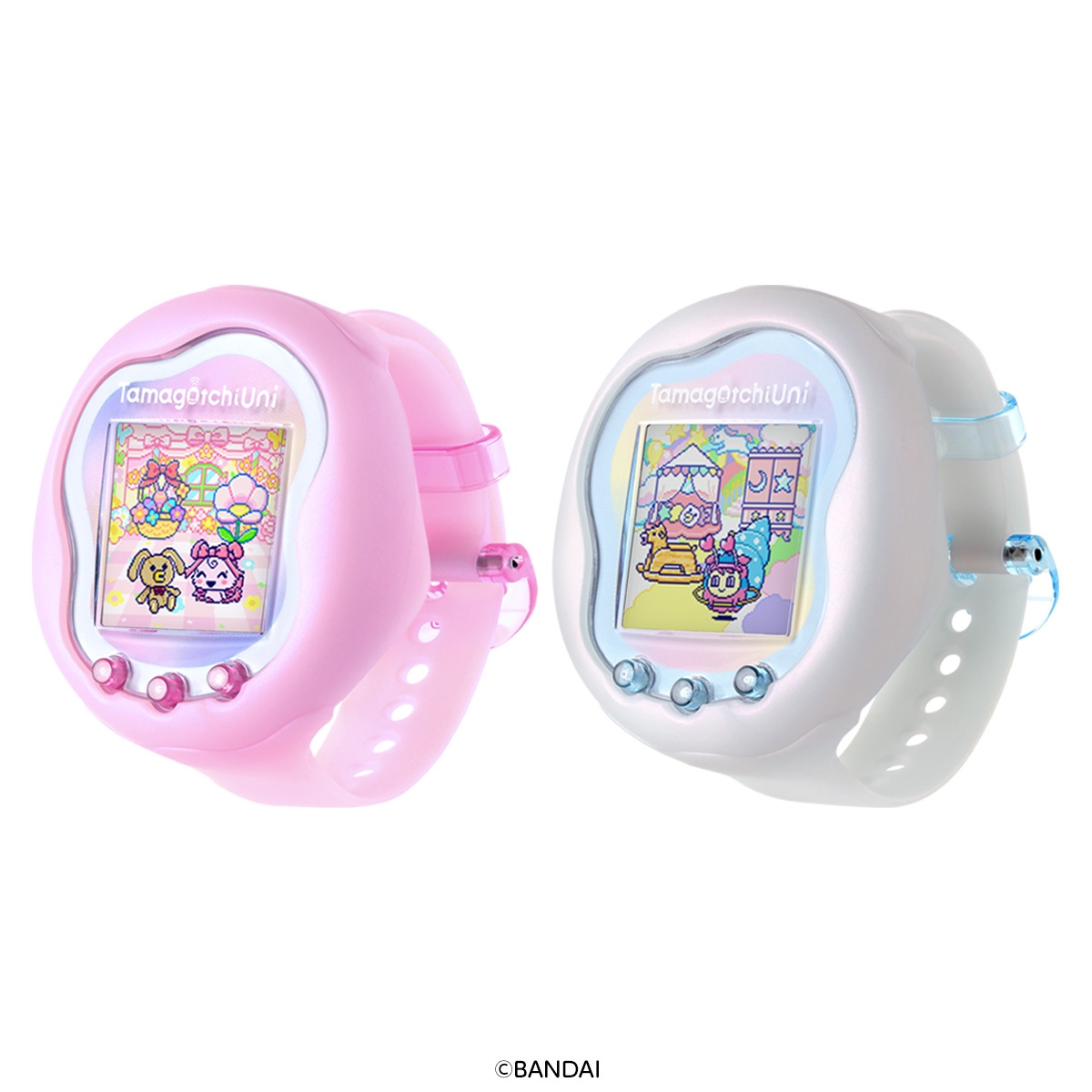 Tamagotchi Uni Aurora Pink/Prism White