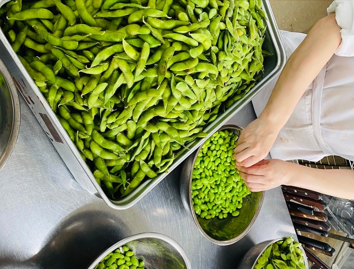 秘伝豆加工の様子(1)