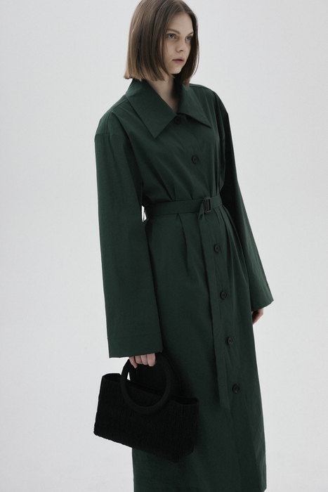 31 single trench dress (green)