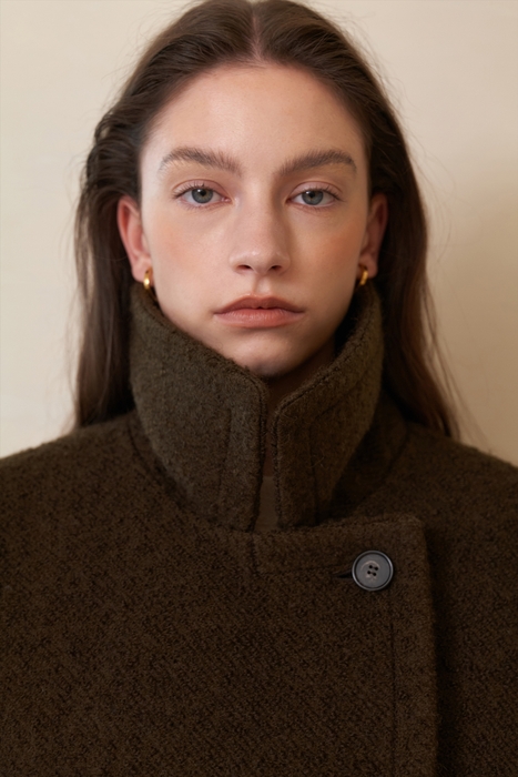 Brera Alpaca Boucle Half Coat ￥69,570 