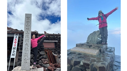4人の出産後、ぎっくり腰に悩んだ専務が整体ショーツで登山と出会う　日本と台湾の最高峰「富士山」「玉山」に立て続けに登頂