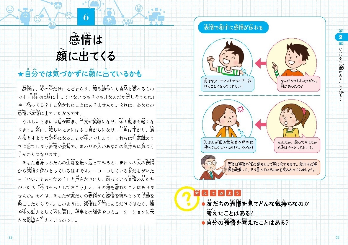 感情は顔に出てくる