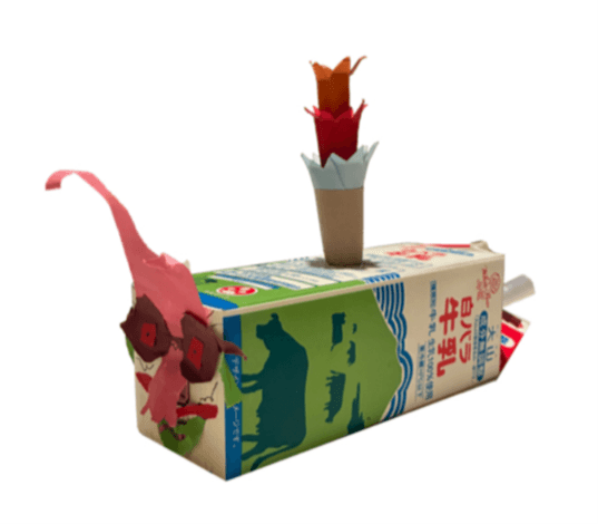 牛乳パックでつくるオリジナル楽器づくり