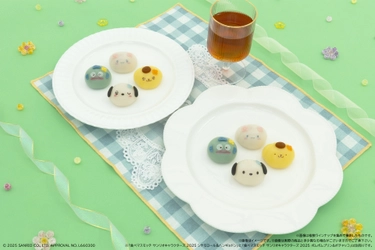 ポチャッコが仲間入り！ サンリオキャラクターズ×食べマスモッチが 春を感じるビジュアルで登場！