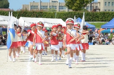 昨年のマーチングバンドの様子