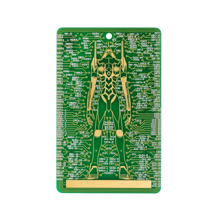 FLASH EVA01 基板アート バッグタグ　緑　裏