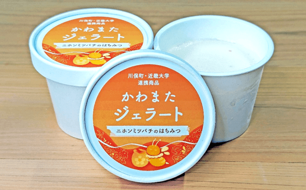 かわまたジェラート ニホンミツバチのはちみつ