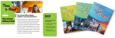 「Time to Read」のレッスンスライドと予習・復習用テキスト