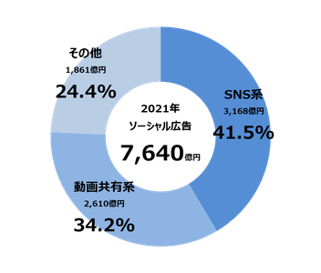【グラフ7】ソーシャル広告種類別構成比