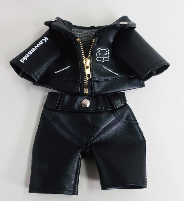 ●カワサキ×かえるのピクルス BD用限定コスチューム ライダースジャケット+パンツ ¥2,420(税込)/上下全長約19㎝