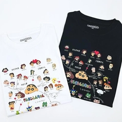 クレヨンしんちゃんの相関図Ｔシャツが、あえてのキャラ渋滞でめっちゃ可愛い