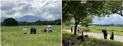 日本遺産を構成する千本松牧場の広大な自然景観を背景に、那須塩原市を舞台にした短編映画が撮影開始