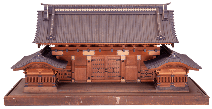 仙台藩伊達家汐留上屋敷表門模型(東京大学大学院工学系研究科建築学専攻蔵)