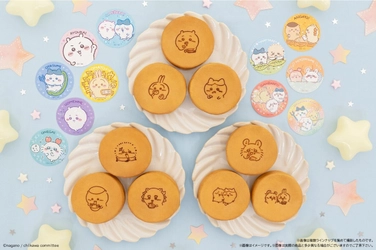 ちいかわたちの焼き印がかわいいまんまる焼きが登場！ 一言メッセージ付きのキラキラシールは全11種