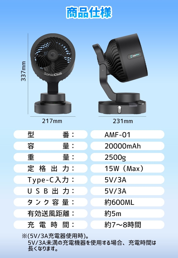 真夏の屋外でも、“ちゃんと涼しい”。ミスト×大風量で猛暑対策を