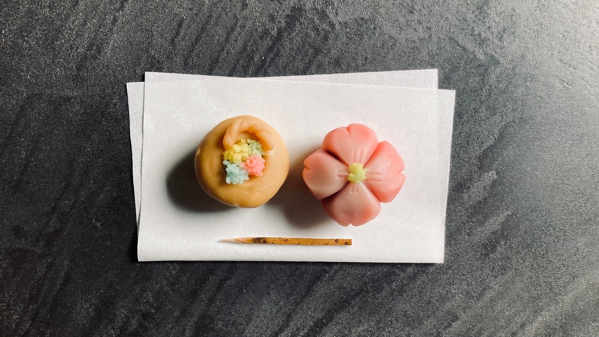 【宿ルKYOTO HANARE】2021年4月の和菓子!京都で人気の和菓子クリエイター原 將人氏の和菓子を月替りで提供、暮らすように泊まる宿泊体験!