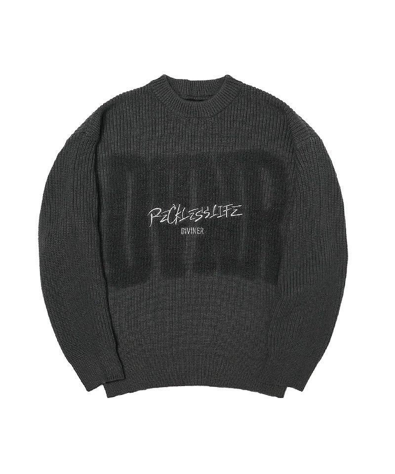 Ephemeral Logo Knit(チャコール)