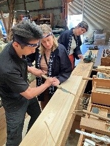 「宮大工の學校」作業の様子(5)