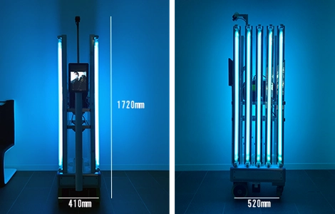 『殺菌ロボット』の実証実験を新型コロナウイルス感染症の軽症者等の宿泊療養施設にて実施