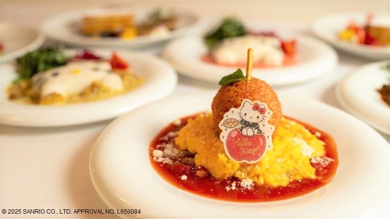 ハローキティ　スイーツシリーズ レトロなキティ＆ミミィのスイーツビュッフェ開催♪ “70年代風