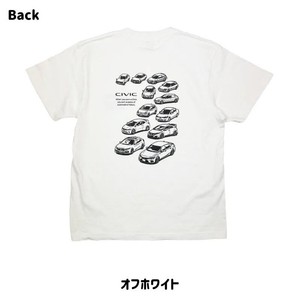 2401HD41-07 シビック Honda CIVIC HISTORY Tシャツ