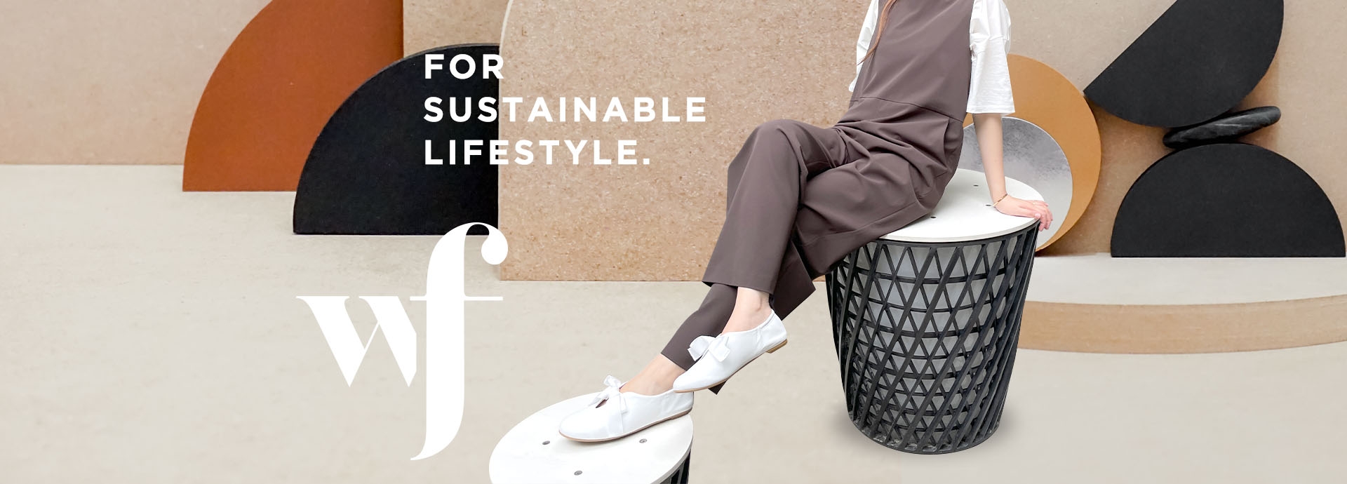 靴パーツの8割をサスティナブルな素材に【wf/ダブリューエフ】デビュー。フラットシューズ2型発売