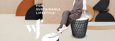 靴パーツの8割をサスティナブルな素材に【wf／ダブリューエフ】デビュー。フラットシューズ2型発売