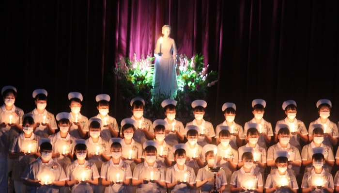 昨年度戴帽式の様子