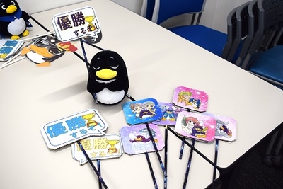 フォトプロップスも設置され、生徒さんも写真を撮っていました