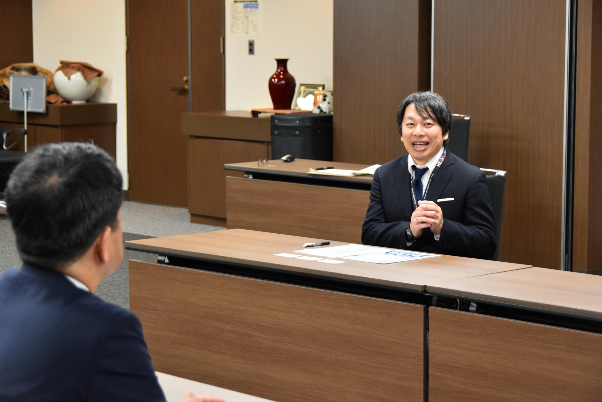 外国語学部インターンシップ委員の増田昌幸教授