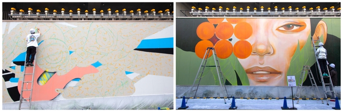 壁画アートの制作イメージ