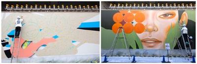 壁画アートの制作イメージ