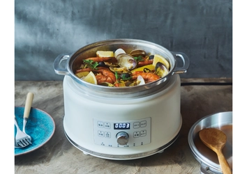 「無水鍋(R)」×家電ブランドのコラボ商品　 ほったらかしで無水調理できる「ハルクック」新発売