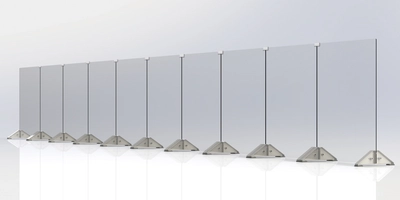 1/19（火）発売開始！！アクリルパーテーション用のオ リジナルスタンド（カワシマジキリＡｇ+スタンド）　アクリル板を準備して、手軽に簡単にアクリルパーテションを設置してコロナ感染症対策！