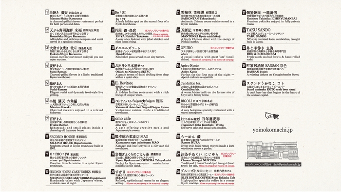 宵の小町参加店リスト