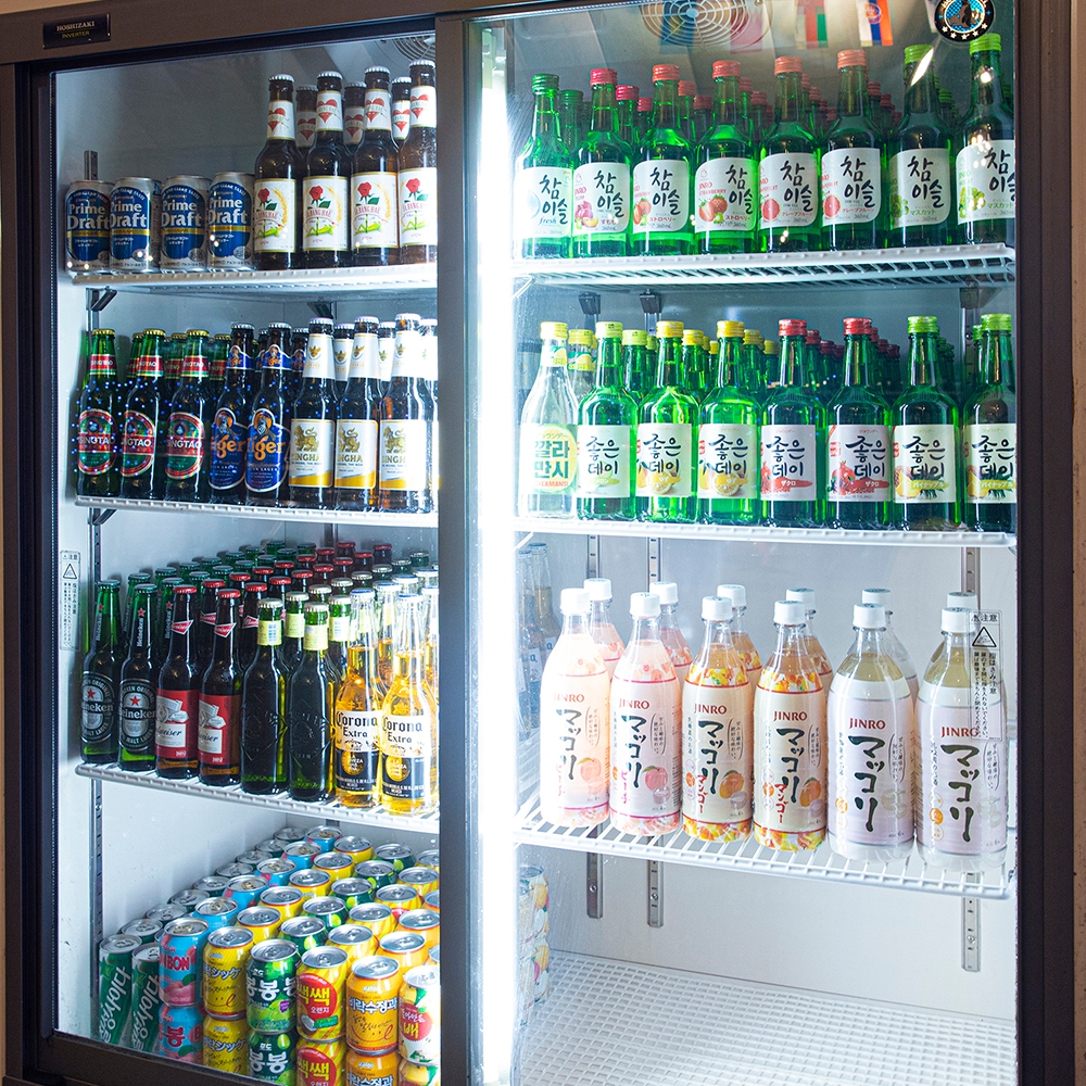 韓国ドリンクも多数