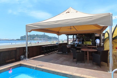 江ノ島を一望できるロケーション