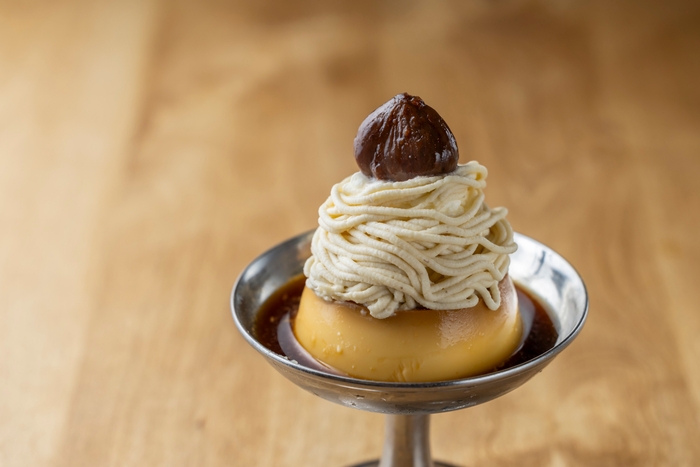 モンブラン皿プリン 650円