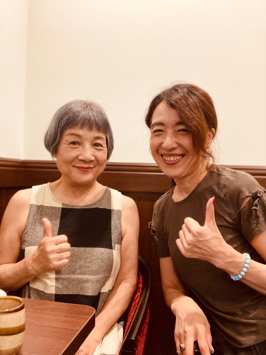 山崎多賀子さんと紺よう子