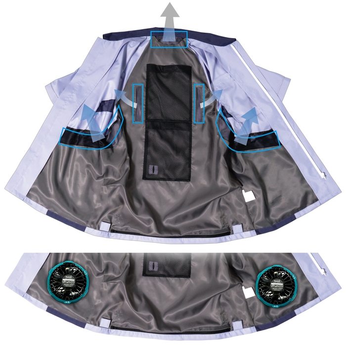 二層式で必要なところに風が抜ける