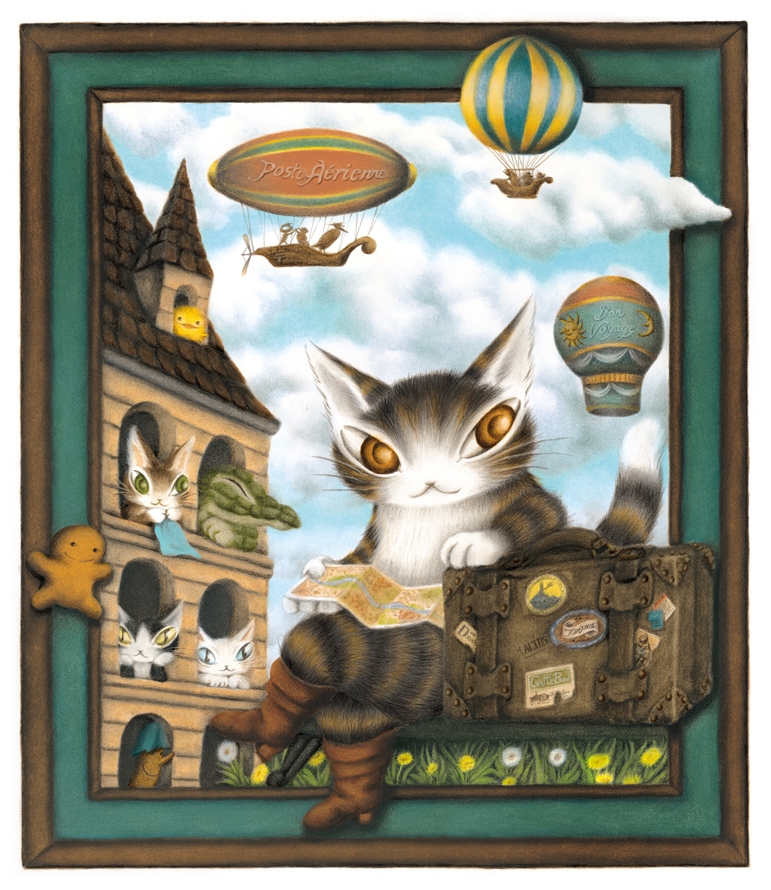 ねこのダヤン　池田あきこ原画展　わちふぃーるどの不思議な世界　猫　絵本イラスト集 c2c5377d-8e4d-4e99-ba01-