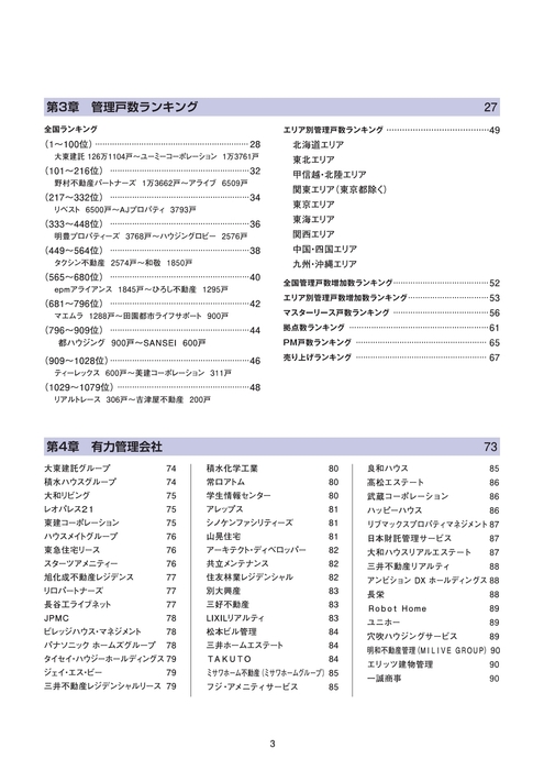 賃貸管理・オーナー動向データブック2024-2025　目次2