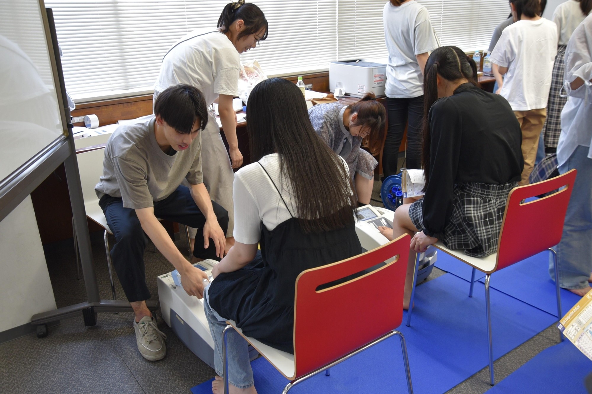 薬学部のメディカルチェックのコーナー