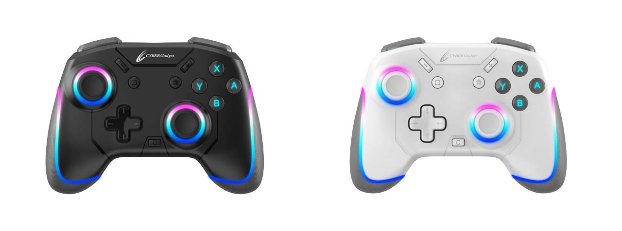 『CYBER・ゲーミングコントローラー ミニ HG 無線タイプ(SWITCH用)』《ブラック》《ホワイト》