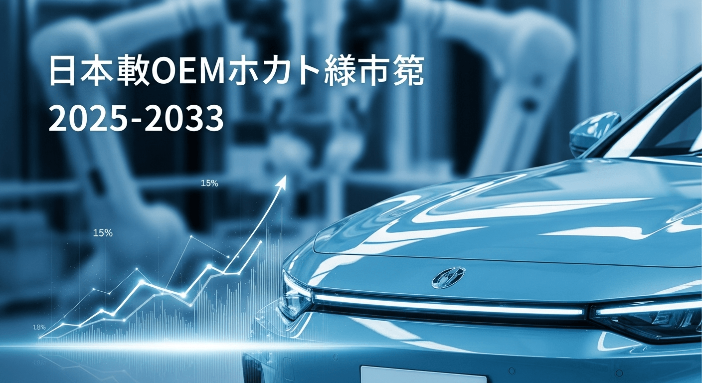 日本の自動車OEMコーティング市場は2033年までに13億5,920万米ドルに達すると予測｜年平均成長率3.33%を反映
