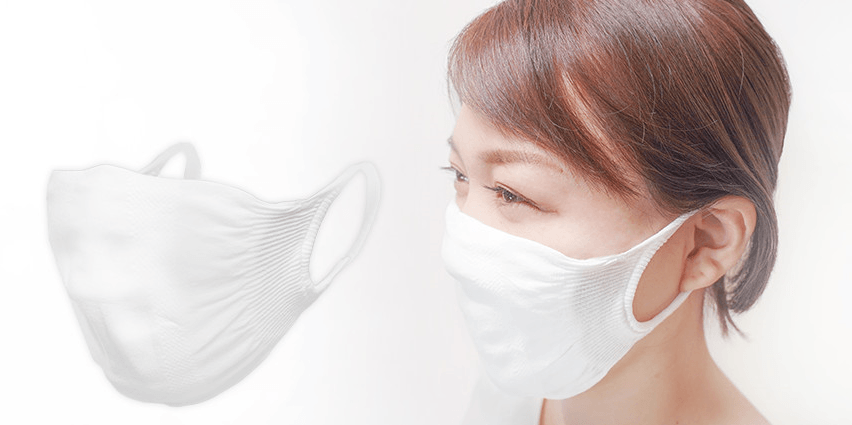 ひんやり抗菌防臭 洗える『夏用マスク』蒸れ、ニオイ、メイク崩れ、メガネ曇りナシ！ 安心の日本製　ふんわりフィットで小顔効果も!?　2020年7月１５日発売